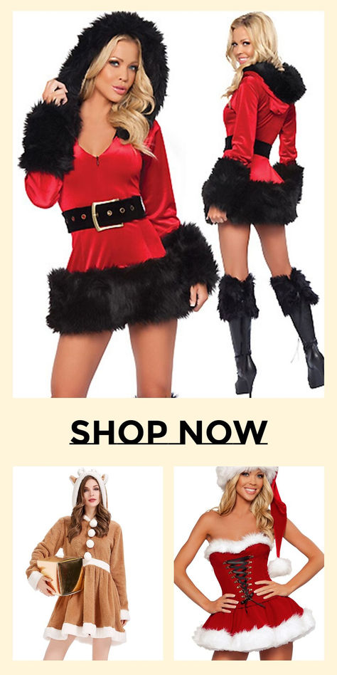 Santa Suit Santa Claus Mrs.Claus Costume Christmas Dress Santa Clothes Sexy Costumes Women's Christmas Sexy Lady Cosplay Costume Dress Belt Ms Clause Outfit, Mrs Claus Costume, Mrs Claus Outfit, Santa Clothes, Ms Claus, Christmas Costumes Women, Christmas Attire, Santa Suit, Santa Outfit