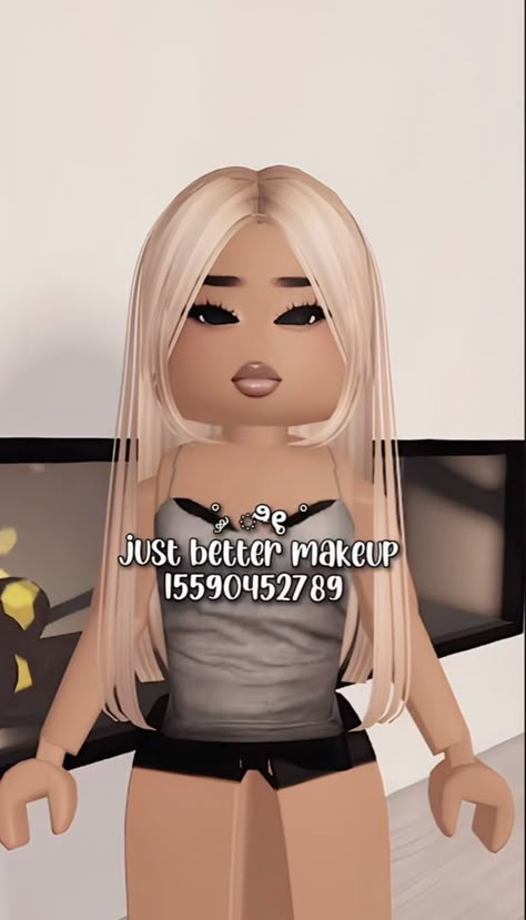 Brown Hair Roblox, Blocksburg Outfit Codes￼, Pic Code, Code Clothes, Y2k Hair, Bratz Inspired Outfits, Baddie Outfits Ideas, Girl Code, Body Outfit