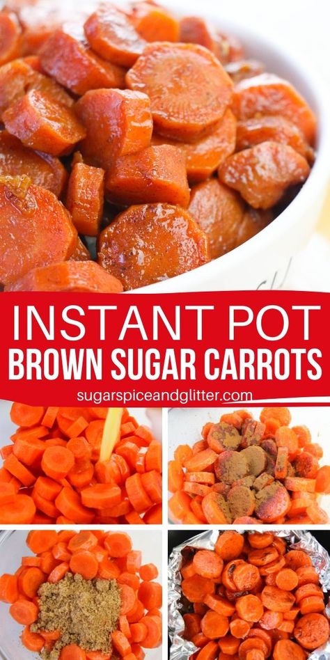 Candy Carrots Recipe, Easy Carrot Recipes, Instant Pot Veggies, Sugar Carrots, Carrot Recipe, Glazed Carrots Recipe, Candied Carrots, Cooked Carrots, Glazed Carrots