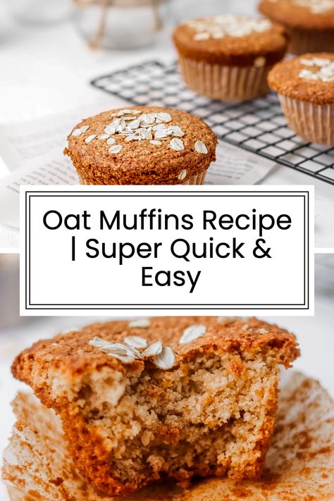 Are you looking for a quick and easy way to make delicious oat muffins? Look no further! This recipe for oat muffins is super simple and requires only a few ingredients. Not only that, but the resulting muffins are incredibly light and fluffy. Oat Muffin Recipes, Oat Muffins, Cupcake Cases, Cupcake Pan, Muffin Recipe, Quick Oats, 2 Ingredient, Oat Flour, Few Ingredients