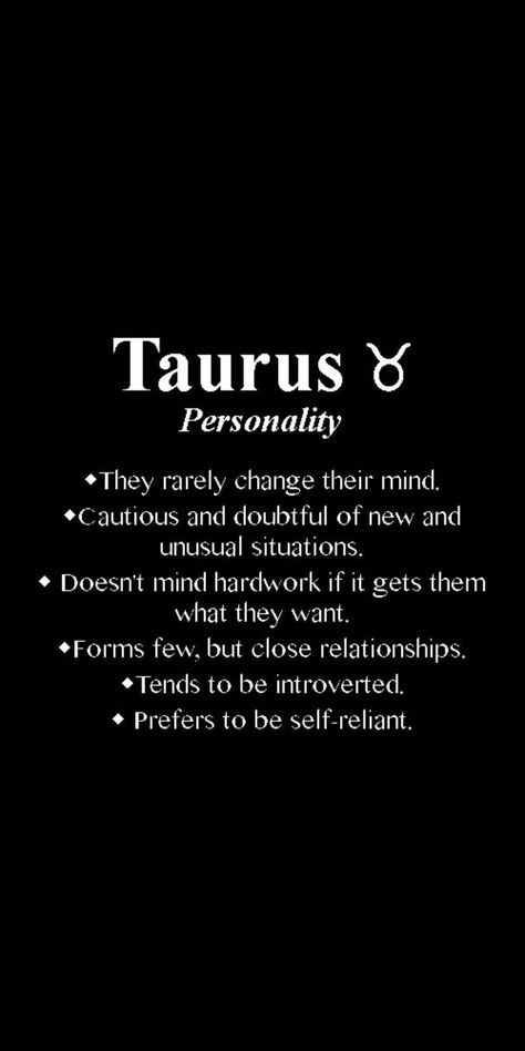 Taurus Facts Personality Types, Taurus Men Traits, Taurus Man Personality, Taurus Relationships, Taurus Zodiac Quotes, Infj Psychology, Taurus Personality, Taurus Art, Leo And Taurus