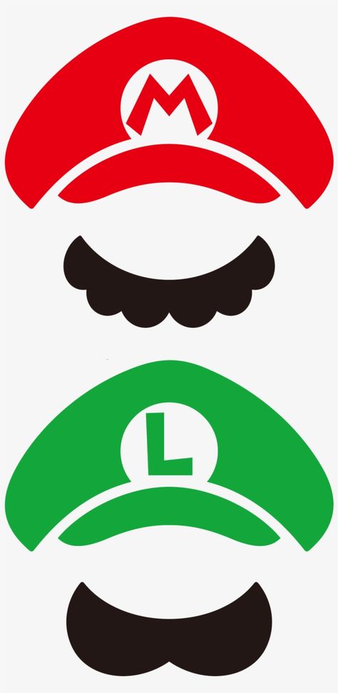 Mario And Luigi Hats, Mario Clipart, Mario Und Luigi, Mario Bros Birthday Party Ideas, Super Mario Luigi, Mario Y Luigi, Super Mario Bros Birthday Party, Mario E Luigi, Super Mario Bros Party