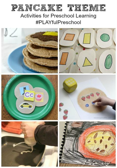 Easy and FUN Pancake ideas for kids Pancakes Pancakes Eric Carle, Pancake Day Eyfs Activities, Pancake Ideas For Kids, Pancake Day Crafts, Shrove Tuesday Activities, Shape Games For Kids, Pancake Ideas, Fun Pancakes, Eric Carle Activities