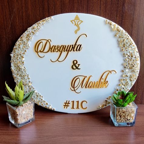 Resin Art Name Plate, Resin Name Plates For Home, Name Plates For Home Indian, Resin Name Plates For Home Doors, Resin Name Plate, Resin Nameplate, Mdf Resin Nameplate, Resin Puja Plate, Name Board Design