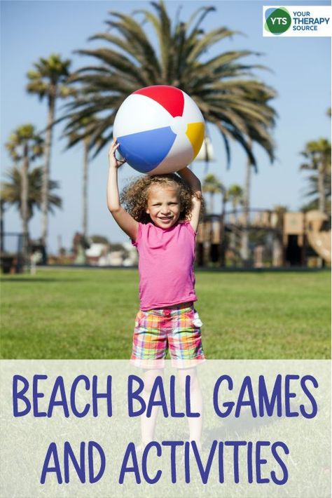 Here are a variety of beach ball games and activities you can play to encourage gross motor skills, coordination skills, and more! Field Games, Pep Rally Games, Beach Ball Games, Field Day Games, Relay Games, Pe Activities, Outdoor Summer Activities, Pool Activities, Physical Activities For Kids