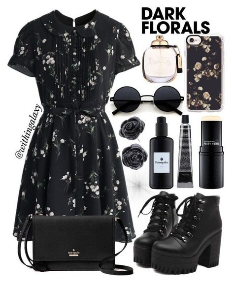 Dark Florals, Look Grunge, Fest Outfits, Witchy Fashion, Rock Punk, Goth Outfits, Alternative Outfits, Edgy Outfits, Mode Vintage