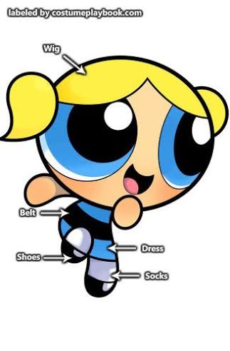 costume - bubbles powerpuff girls Bubbles Powerpuff Girls Costume, Halloween Costumes Ppg, Halloween Powerpuff Girls Costume, Bubbles Powerpuff Cosplay, Powerpuff Girls Aesthetic Costume, Bubbles Powerpuff Costume, Bubbles Halloween Costume Powerpuff, Powerpuff Cosplay, Power Puff Costume