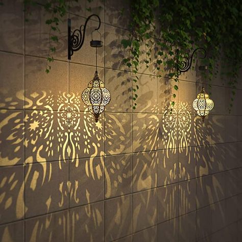 Hanging Solar Lights Outdoor Garden Decor Solar Lantern Waterproof Plastic Moroccan Outdoor Decorations for Patio Pathway Yard Backyard Garden Decorative (1 Pack, Bronze) Moroccan Outdoor, Patio Pathway, Solar Lanterns Outdoor, Hanging Solar Lights, Solar Lights Outdoor, Solar Lantern, Outdoor Lighting Landscape, Outdoor Garden Decor, Solar Lanterns