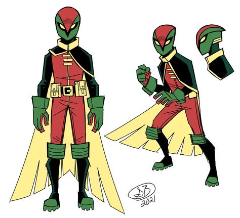 Batman Redesign, Robin Dc, A Robin, Superhero Villains, Superhero Characters, Tim Drake, Hero Costumes, Batman Art, Superhero Design