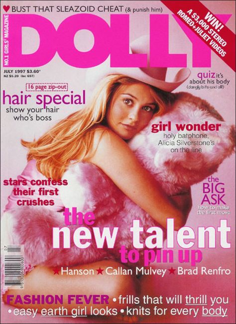 Dolly Magazine - Alicia Silverstone Dolly Magazine, 2000s Posters, 2000s Magazines, Collage Mural, Teens Movies, Alicia Silverstone, Girls Magazine, Teen Magazine, Grey Elephant