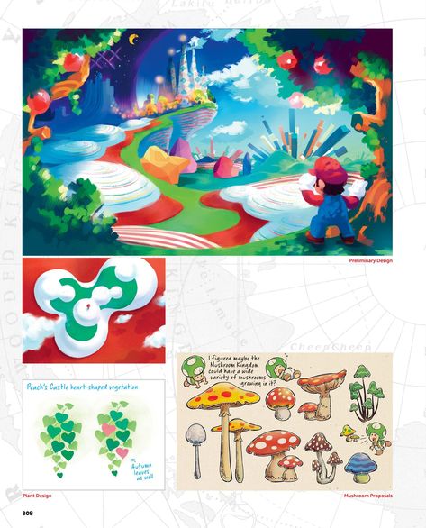 Super Mario Movie Concept Art, Mario Movie Concept Art, Super Mario Concept Art, The Art Of Super Mario Odyssey, Mario Moodboard, Mario Concept Art, Yoichi Kotabe, Class Mural, Super Mario Odyssey