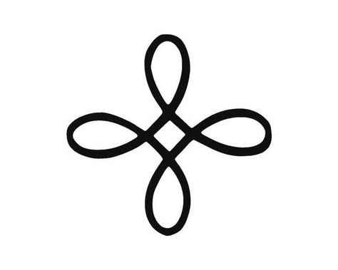 CELTIC HAPPINESS Symbol - Vinyl Decal Infinity Knot Tattoo, Eternal Love Tattoo, Small Celtic Tattoos, Unity Symbol, Celtic Tattoo Symbols, Celtic Infinity Knot, Pocket Watch Tattoos, Irish Tattoos, Knot Tattoo