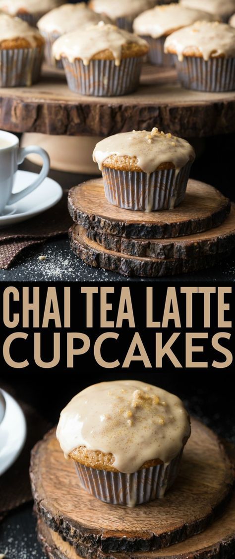 White Cupcake Recipe, White Cupcake Recipes, Chai Tea Latte, Salty Cake, Cupcake Recipe, Tea Latte, Köstliche Desserts, Chai Tea, Savoury Cake