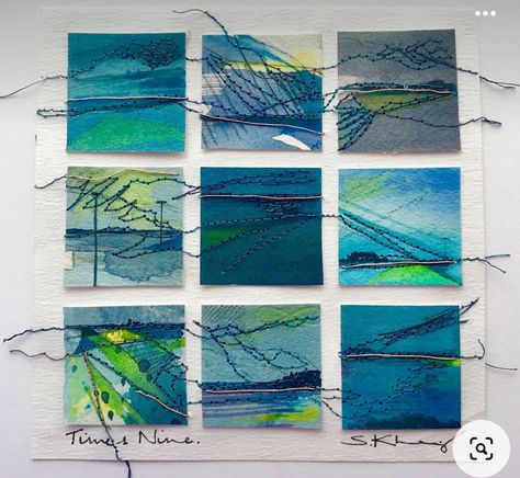 Mixmedia Art Ideas, Drawing Ideas Acrylic, Inchies Art, Intuitive Painting, Abstract Watercolor Art, Abstract Art Inspiration, Collage Art Mixed Media, Abstract Art Landscape, Green Art