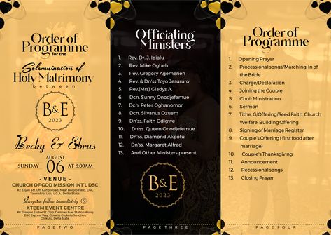 Small Wedding Planning Checklist, Wedding Programme, Course Flyer, Free Flyer Design, Wedding Graphic Design, Wedding Program Design, Marriage Invitation, Planning A Small Wedding, Advertising Graphics