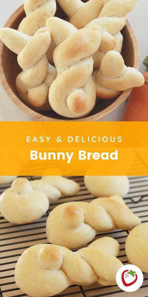 Easter Bunny Rolls, Easter Rolls, Bunny Rolls, Cute Easter Desserts, Bunny Buns, Bunny Bread, Sweet Bread Rolls, Easter Party Food, Easter Appetizers