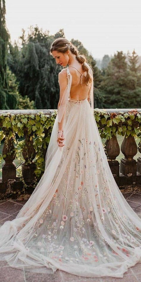 Floral Wedding Dresses, Bridgerton Wedding, Bride Floral, Dresses Romantic, Wedding Dresses With Flowers, Floral Wedding Dress, Backless Wedding Dress, Black Wedding Dresses, Best Wedding Dresses