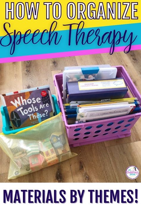 If you feel like your speech therapy materials live in chaotic piles and you spend way too much time searching for the activities you need, check out this blog post! You will learn all the best systems for how to organize your speech therapy materials so you know where they are when you need them!