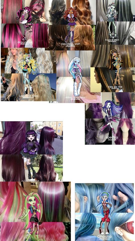 Monster High Hair, Cute Hair Colors, High Hair, Color Inspo, Hair Inspo Color, Hair Art, Aesthetic Hair, Cosmetology, Curly Hair Styles Naturally