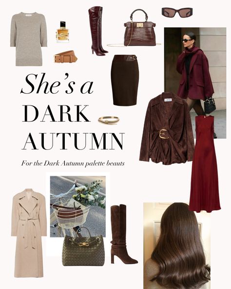 What is your favourite quality about being a Dark Autumn? Comment below 🤎⁠ .⁠ #coloranalysis #colouranalysis #autumnpalette #darkautumn #deepautumn #coloranalyst Autumn Mood Board Aesthetic, Best Hair Dye Colors, Autumn Mood Board, Deep Autumn Palette, Mood Board Aesthetic, Deep Autumn Color Palette, Autumn Skin, Deep Winter Colors, Best Hair Dye