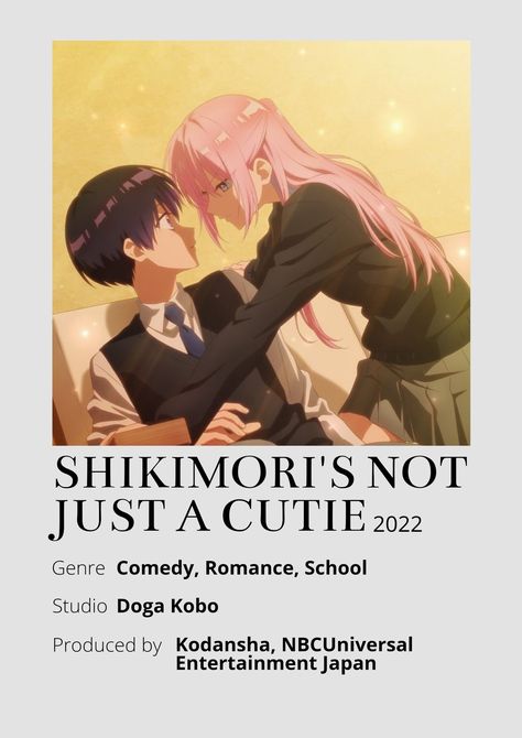 Shikimori Is Not Just A Cutie, Expendables 4, Anime Watchlist, Romance Anime List, Best Teen Movies, List Anime, Not Just A Cutie, Shikimori San, Polaroid Posters