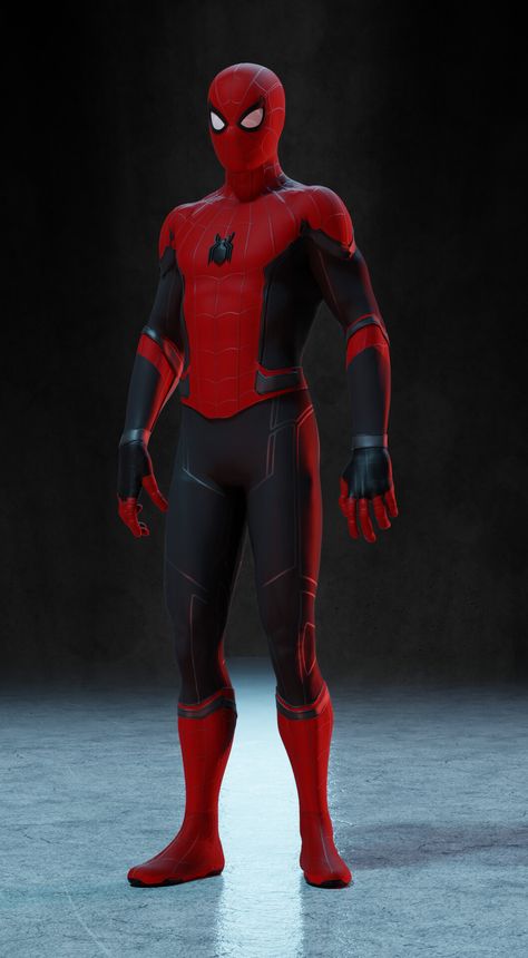 Mcu Spiderman Suit, Beyonder Spiderman, Spider Man Suits Design, Spiderman Suit, Spider Man Suit, Spider Suit, Stealth Suit, Peter Spiderman, Web Slinger