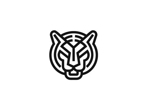 Tiger  by Nina Megrelidze https://dribbble.com/shots/2436263-Tiger #zeeenapp Geometric Tiger, Logo Typo, Gfx Design, Logo Animal, Logo Face, Golden Tiger, Tiger Logo, Logo Luxury, Graphic Design Blog