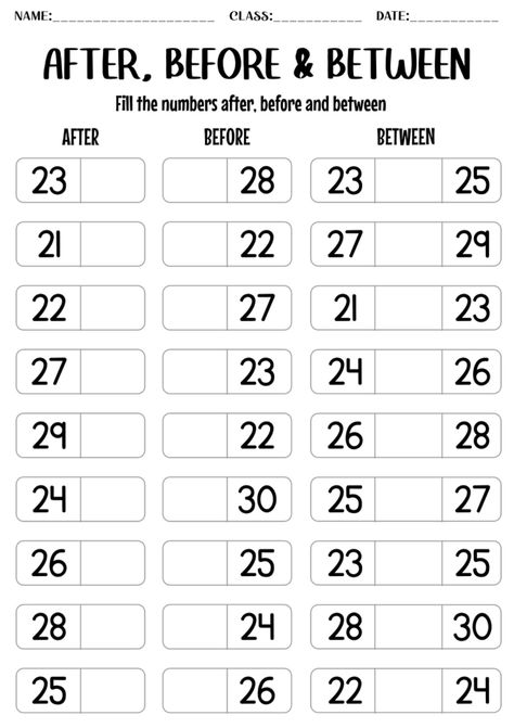 21 To 30 Numbers Worksheet, Addition To 30 Worksheets, Before Numbers Worksheet 1-100, Numeracy Worksheets For Kindergarten, Maths Work Sheet For Kg, Before Between After Math Worksheets, Numbers 21-30 Worksheets, Numbers 1-30 Worksheets, Jr Kg Worksheets