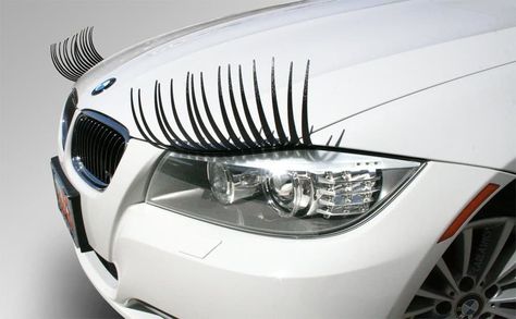 These car eyelashes, for when you (and your car) are feeling sorta flirty: Eyelashes For Cars, Pt Cruiser, Cadillac Eldorado, Car Headlights, Black Car, Infiniti Logo, Cute Cars, Black Interior, Ottawa