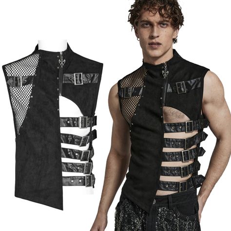 Bodysuit Men Fashion, Black Latex Outfit Male, Pvc Goth Outfit, Men Concert Outfit Ideas, Male Gothic Outfits, Rave Men Outfits, Techno Rave Outfit Men, Rave Style Outfits, Cybergoth Men