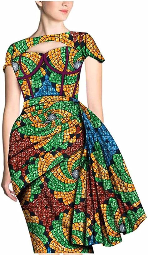 African Dresses Plus Size Style, Sleeves For Ankara Dresses, Modern African Dresses Classy Wedding, Ankara Styles Plus Size Women, Short Ankara Dresses For Plus Size Women, Wedding Cocktail Attire For Women Plus Size, Modern African Dresses Classy Party, Short Sleeve Ankara Dress, Short African Dresses For Women Wedding