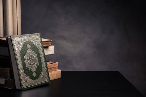 Koran - holy book of muslims ( public item of all muslims ) on the table Premium Photo Background Al Qur'an, Wallpaper Islami, Quran Wallpaper, Watercolor Paper Texture, Quran Book, Online Quran, Islamic Art Pattern, Islamic Artwork, Islamic Design