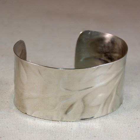 Sterling Silver Cuff Bracelet - Wide Cuff - #jewelry #bracelet @EtsyMktgTool #sterlingcuff #sterlingsilver #silvercuff #cuffbracelet Elk Ivory Jewelry, Pmc Jewelry, Metal Cuff Bracelet, Cuff Jewelry, Sterling Silver Cuff Bracelet, Jewelry Lookbook, Wide Cuff, Jewelry Bracelet, Sterling Silver Cuff