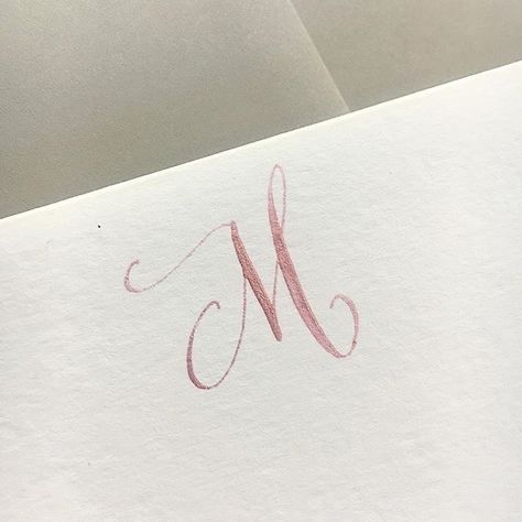 Fancy Letter M, M Tattoos, Copperplate Calligraphy, Fancy Letters, Aesthetic Content, Tattoo Font, I Am Looking, Calligraphy Letters, Lettering Tutorial