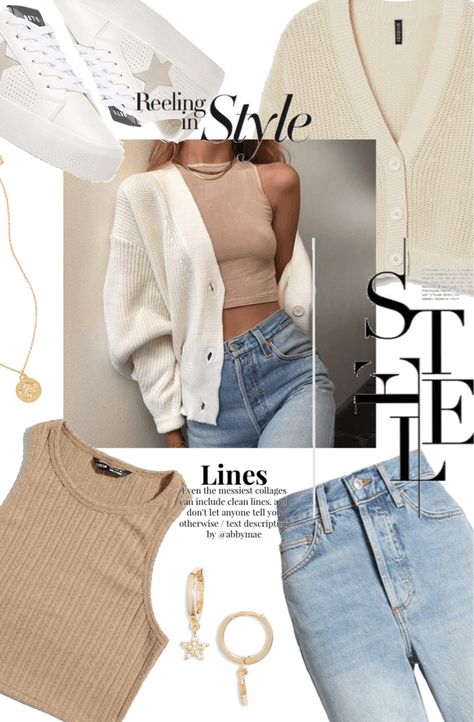 Beige Top Outfit Ideas, Beige Outfit Ideas Summer, Cream Crop Top Outfit, Nude Crop Top Outfit, Beige Crop Top Outfit, Tan Tank Top Outfit, Beige Tank Top Outfit, Nude Top Outfit, Tan Top Outfit