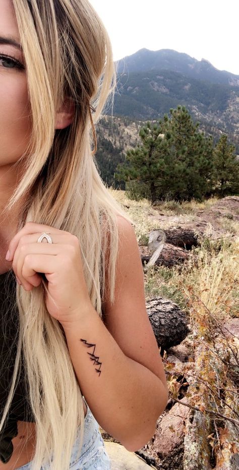 Montana Tattoo, Moutain Tattoos, Small Mountain Tattoo, Berg Tattoo, Colorado Tattoo, Mountains Tattoo, Pueblo Colorado, Mountains Colorado, Telluride Colorado