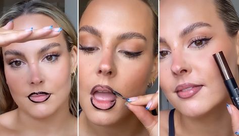 People on TikTok Are Using Maybelline Tattoo Brow as Semi-Permanent Lip Liner and Lipstick — See Videos | Allure Lip Liner Tips, Maybelline Tattoo Brow, Lip Liner Tattoo, Conturing Makeup, Maybelline Eyebrow, Lip Liner And Lipstick, Best Lip Liners, Maybelline Lip, Maybelline Tattoo