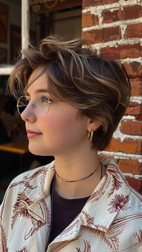 Short Manageable Hair For Women, Short Women Haircuts Pixie, Frizzy Pixie Haircut, Short Short Curly Haircuts, Short Undercut Women, Shaggy Short Hair Side Part, Short Queer Haircuts Round Face, Short Hair Before And After Haircuts, Short Women’s Hairstyles