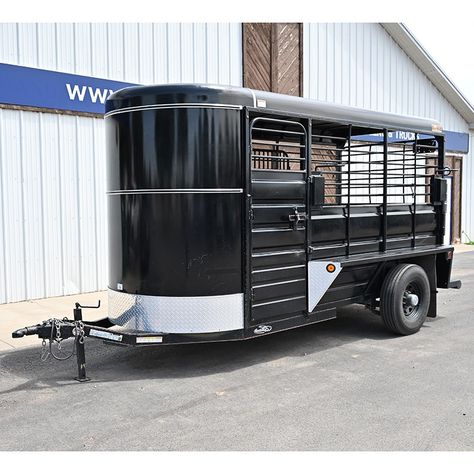 Single Horse Trailer, Horse Trailer Organization, Stock Trailer, Trailer Organization, Horse Box, Lifted Ford, Trailer Build, Horse Trailers, Rubber Floor Mats