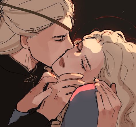 Aemond And Helaena, Game Of Thrones Outfits, Destiel Fanart, Aemond Targaryen, Targaryen Art, Asoiaf Art, Cute Romance, Game Of Thrones Art, Dragon Games