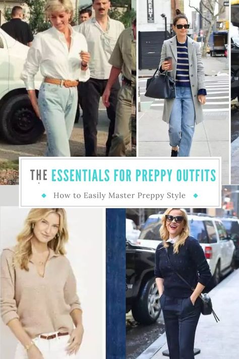 Work Preppy Outfit, Preppy Style In Your 30s, Middle Age Preppy, Preppy Outfits Fall 2023, Preppy Chic Outfits Winter, Cute Classic Style Outfits, Grown Up Preppy Style, How To Dress Preppy For Women, Timeless Preppy Style