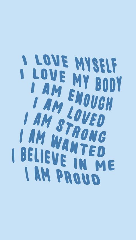 selflove New Chapter Quotes, Aspiration Quotes, Preppy Quotes, Believe In Yourself Quotes, Blue Quotes, Positive Wallpapers, Vision Board Affirmations, Self Healing Quotes, Love My Body