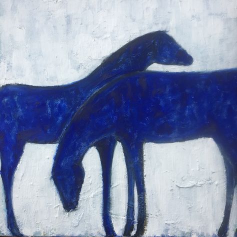 Oil painting two blue horses by kainz  2ox 20" Horse Paintings Acrylic, Abstract Horse Art, Watercolor Horse Painting, Animal Studies, Rustic Transitional, Eclectic Maximalism, Horse Art Drawing, Abstract Horse Painting, Horse Oil Painting