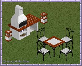 Sausage Kebabs, Sims Home, Bbq Set, Sims 1, Sims House, Bbq Recipes, Garden Lamps, Types Of Food, Different Recipes