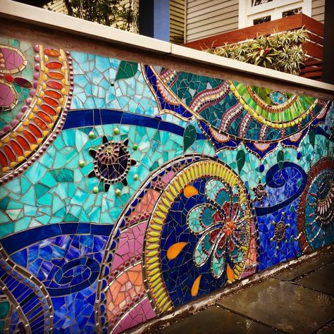 Mosaic Wall Art Murals Outdoor, Garden Mosaic Wall, Indoor Mosaic Wall, Outdoor Wall Mosaic Ideas, Outdoor Mosaic Wall Art, Wall Mosaic, Wall Mosaic Ideas, Broken Tile Mosaic, Mosaic Stairs