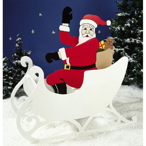 Buy Woodworking Project Paper Plan to Build Sittin' Pretty Santa at Woodcraft.com Plywood Christmas Yard Decorations, Wood Cutouts Patterns, Old Elf, Project Paper, Christmas Diy Wood, Christmas Vases, Christmas Yard Art, Christmas Festivities, Wood Magazine