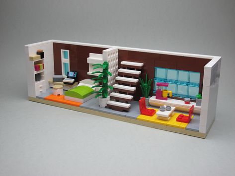 Lego Furniture Ideas, Lego Interior Design, Lego House Ideas, Lego Furniture, Lego Boards, Lego Diy, Lego Activities, Lego Creative, Lego House