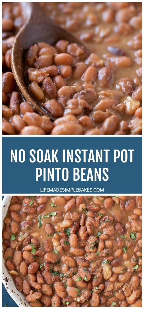 Beans Instapot, Instant Pot Pinto Beans, Instant Pot Beans Recipe, Instant Pot Beans, Pot Beans, Pinto Bean Recipes, Cooking Dried Beans, Bean Recipe, Instant Pot Air Fryer