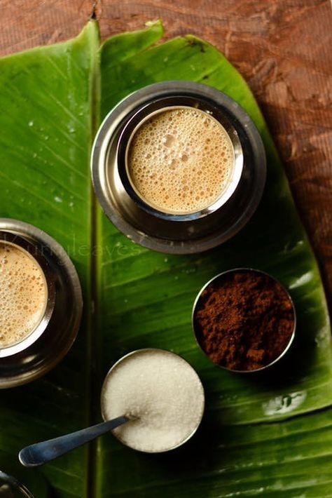 Although masala chai is wildly popular, coffee lovers are catered to just as sweetly as their tea-loving peers. Filter Coffee Photography, Ramadan Photoshoot, Food Moodboard, Indian Project, Brew Master, Coffee Flatlay, Coffee Around The World, Hebbar's Kitchen, Sweet Coffee