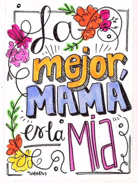 Gifs y memes e imágenes para felicitar el Día de la Madre por Whatsapp Foto Transfer, Mom Day, Naha, Mothers Day Crafts, The Words, Happy Mothers Day, Happy Mothers, Hand Lettering, Mother’s Day